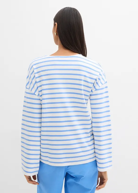 L&aring;ng&auml;rmad topp i ekologisk bomull, bonprix