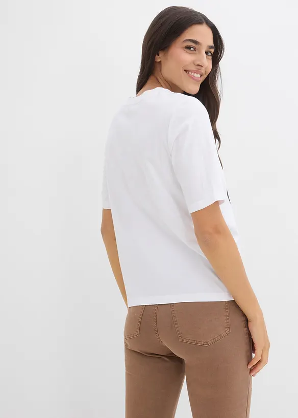 T-shirt av ren ekologisk bomull, bonprix