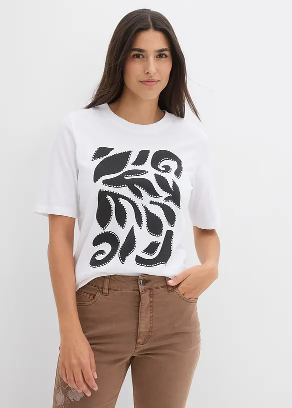 T-shirt av ren ekologisk bomull, bonprix