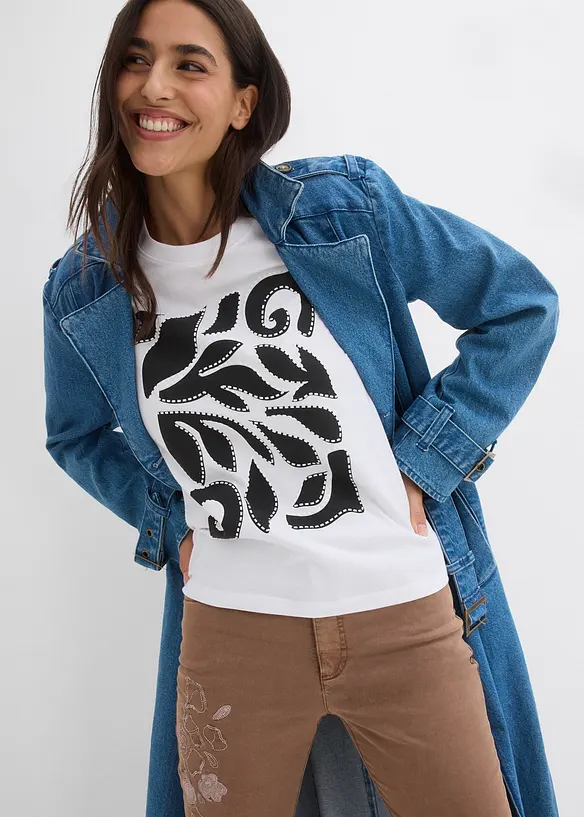 T-shirt av ren ekologisk bomull, bonprix