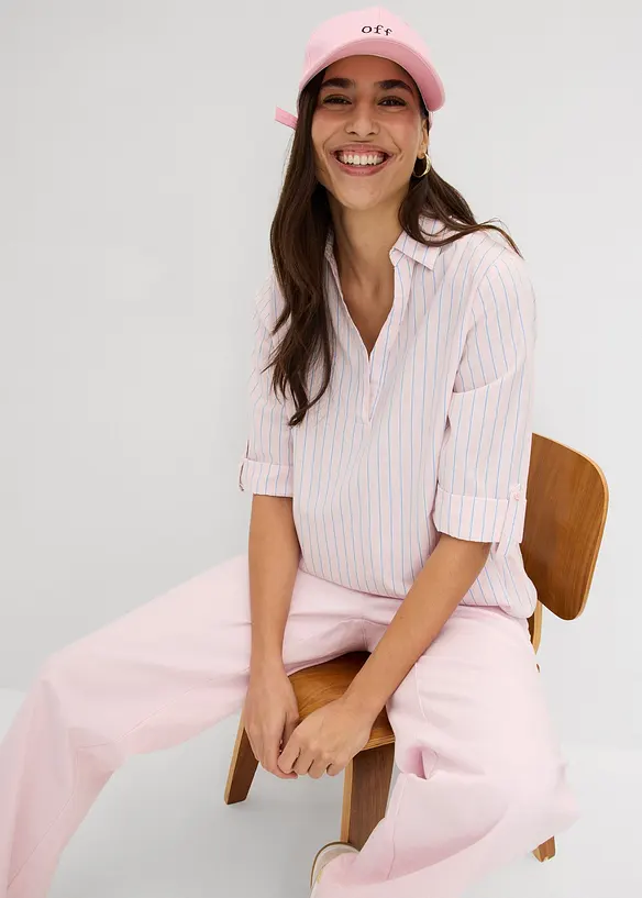 Blus av ren bomull, bonprix