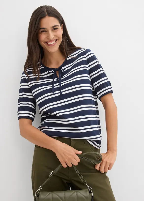 Byxa i barrelmodell med sk&ouml;n midja, bonprix