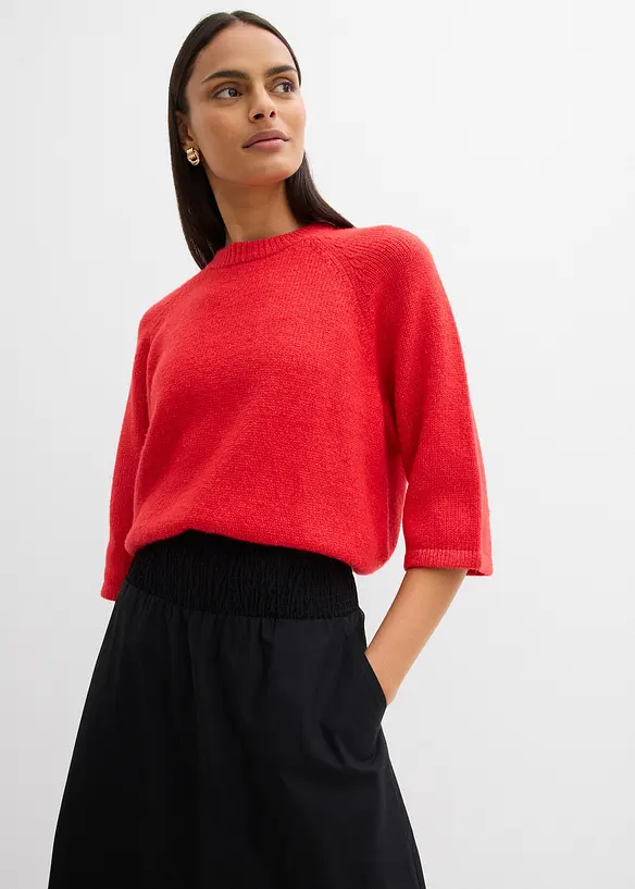 Mellanl&aring;ng kjol i ren bomull, bonprix