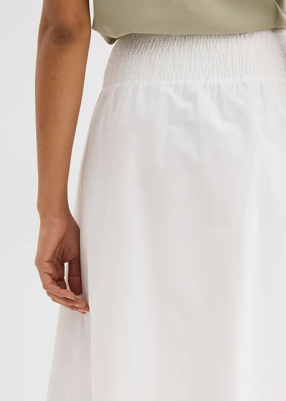 Mellanl&aring;ng kjol i ren bomull, bonprix