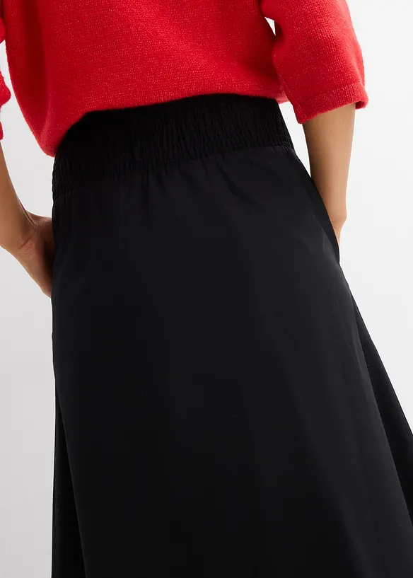 Mellanl&aring;ng kjol i ren bomull, bonprix