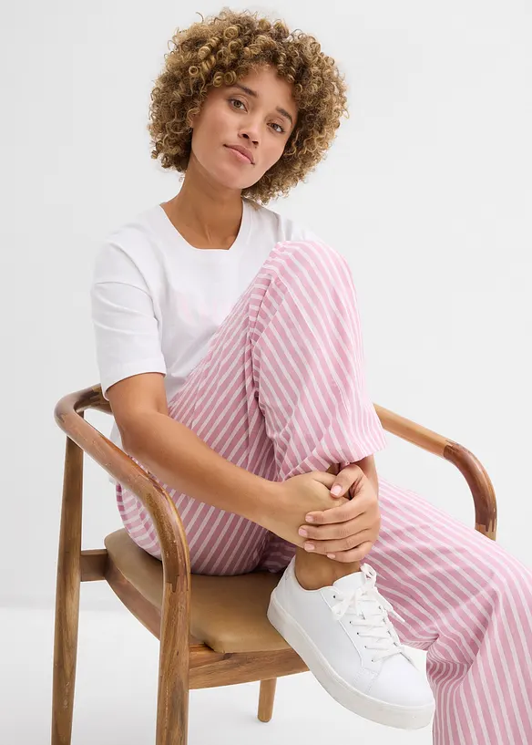 Palazzobyxa av bomullspoplin, bonprix