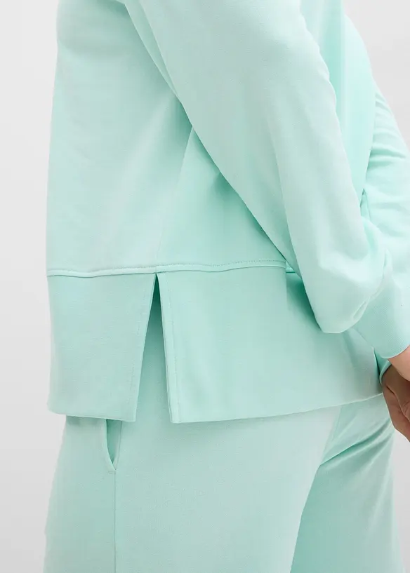 Oversizesweatshirt i bomullsmix, bonprix