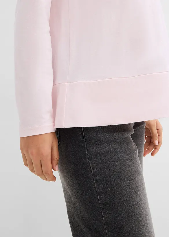 L&aring;ng&auml;rmad topp i ekologisk bomull, bonprix