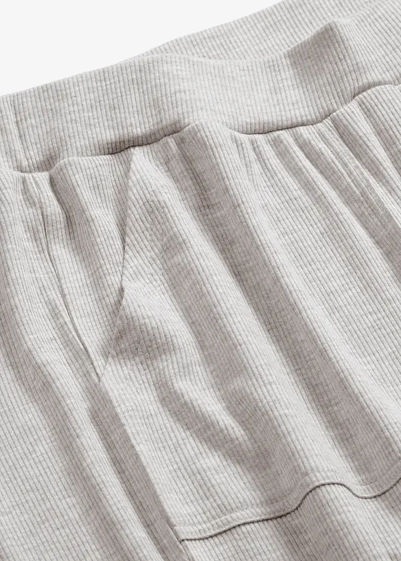 Mysbyxa av ribbat viskosmaterial, bonprix