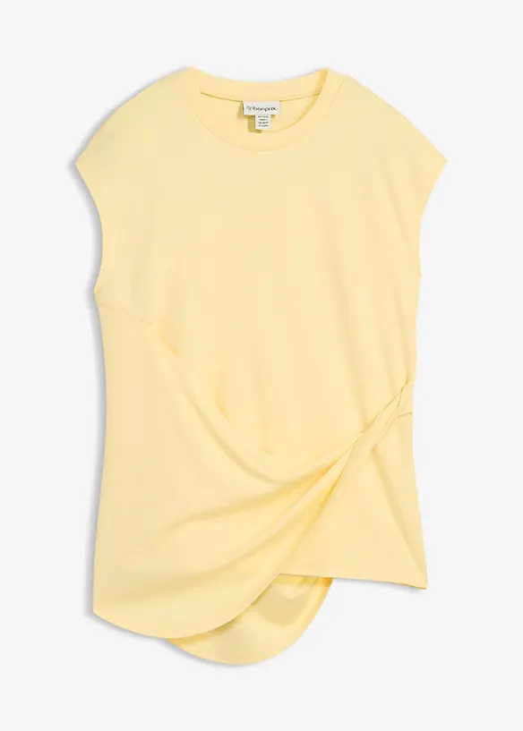 Topp av viskosmix, med asymmetrisk nederkant, bonprix