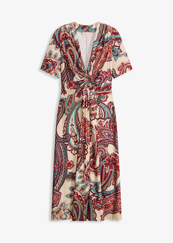 Midikl&auml;nning i insv&auml;ngd modell med omlotteffekt, bonprix