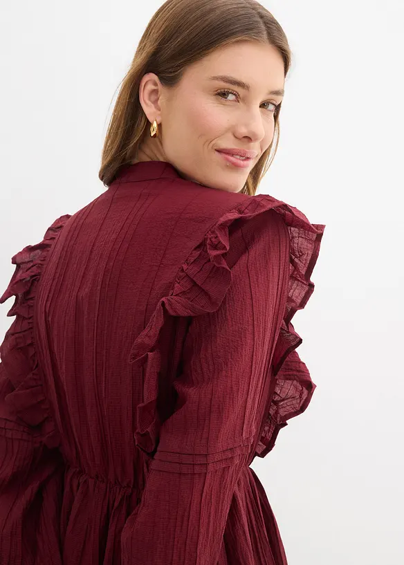 Kl&auml;nning med volanger, bonprix