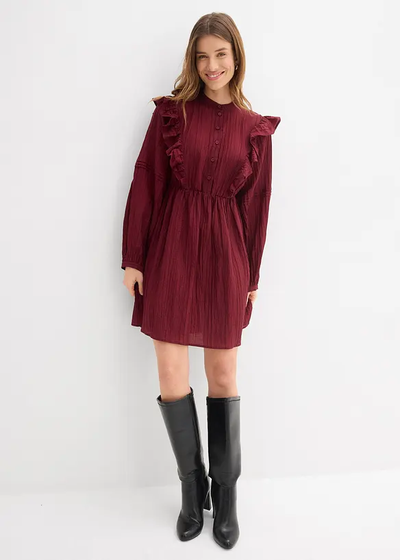 Kl&auml;nning med volanger, bonprix