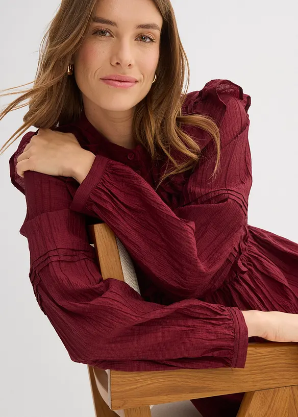 Kl&auml;nning med volanger, bonprix