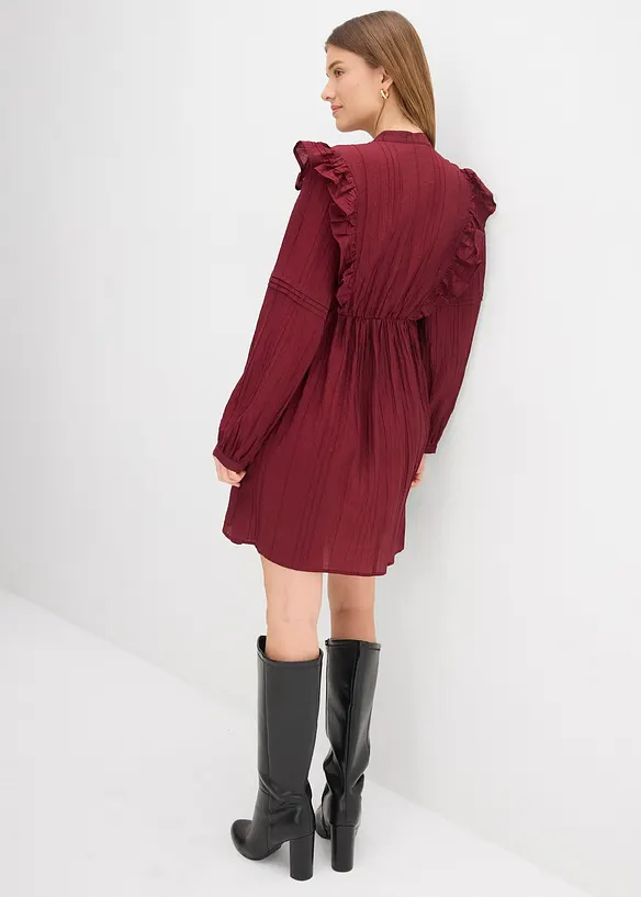 Kl&auml;nning med volanger, bonprix