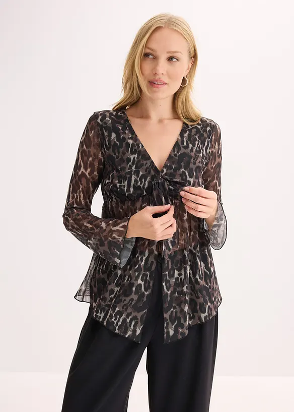 Blustopp i insv&auml;gd modell av med mesh, bonprix