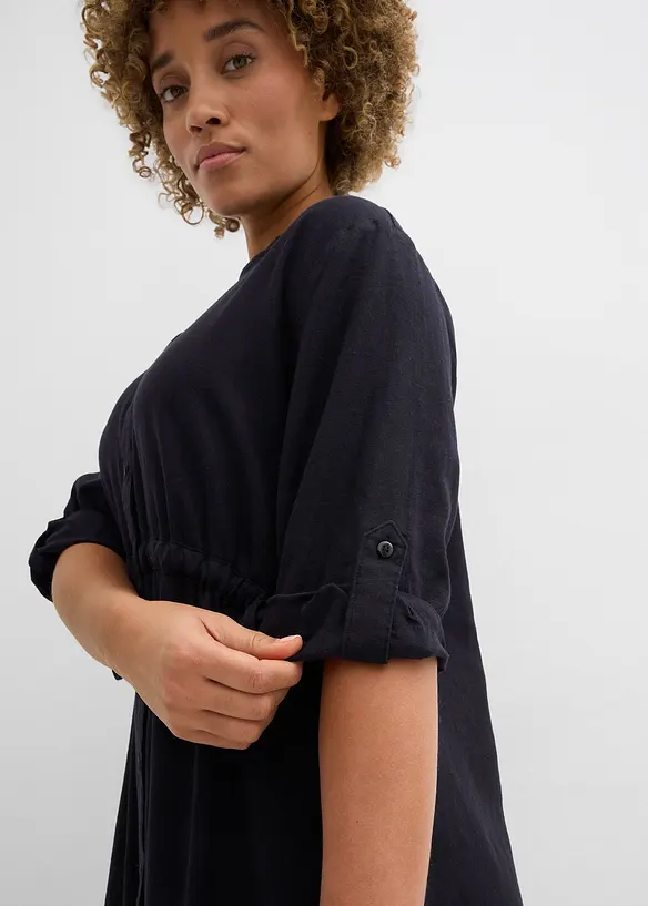 Midikl&auml;nning av linnemix, bonprix