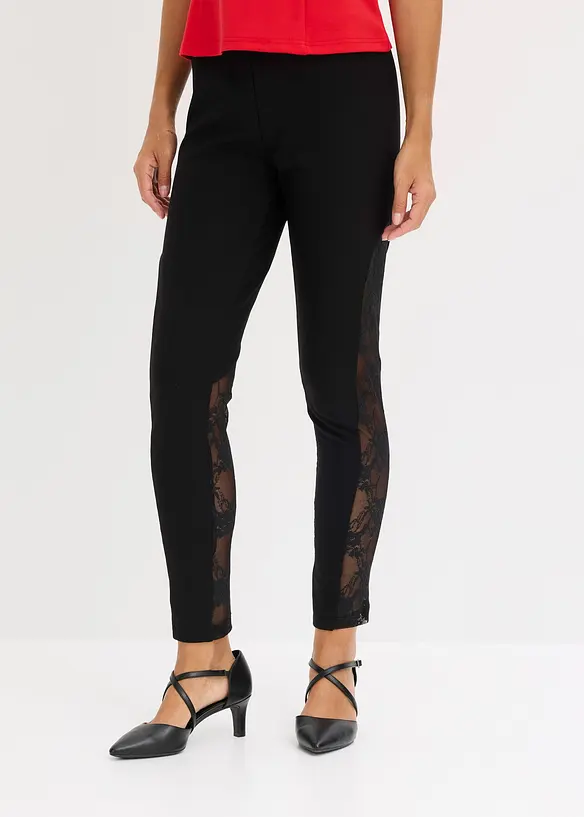 Leggings med spets, bonprix