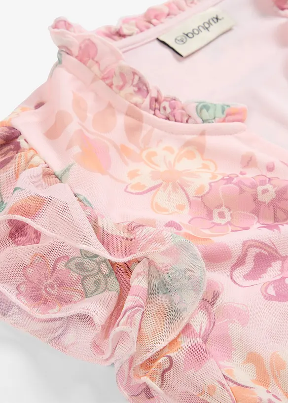 Blustopp i mjuk mesh, bonprix