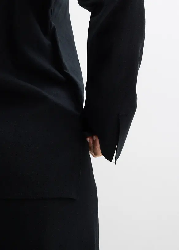 Omlottblus av linnemix, bonprix