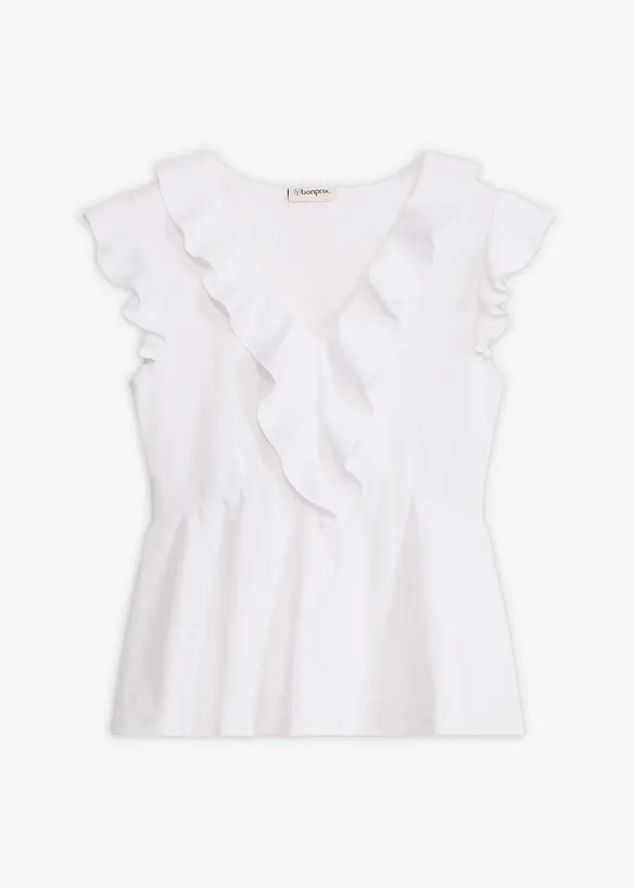 Topp med volanger, bonprix