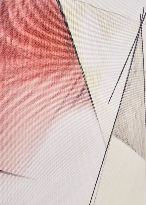 Bl&auml;ndskyddande panelgardin med retrom&ouml;nster (1-pack), bonprix