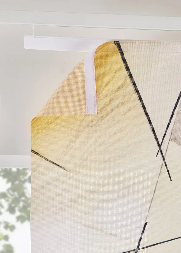 Bl&auml;ndskyddande panelgardin med retrom&ouml;nster (1-pack), bonprix