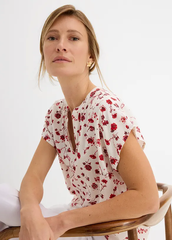 Blustunika i b&ouml;ljande viskos, bonprix