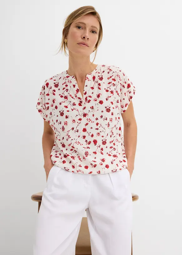 Blustunika i b&ouml;ljande viskos, bonprix