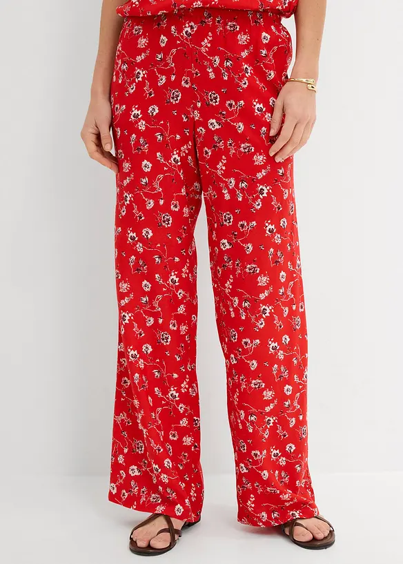 Dra p&aring;-byxa i f&ouml;ljsam viskos, bonprix