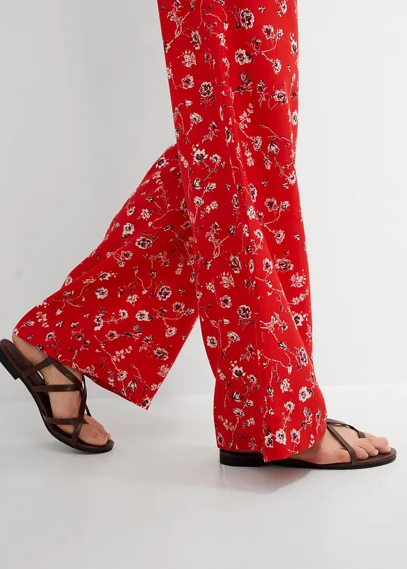 Dra p&aring;-byxa i f&ouml;ljsam viskos, bonprix