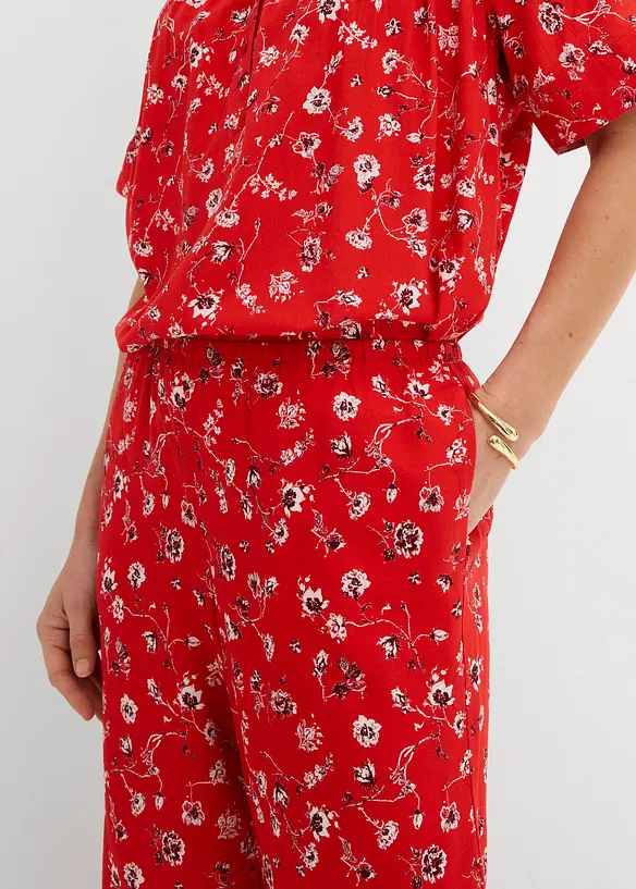 Dra p&aring;-byxa i f&ouml;ljsam viskos, bonprix