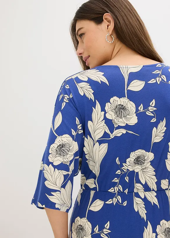 Jerseykl&auml;nning i mjuk viskosmix, bonprix