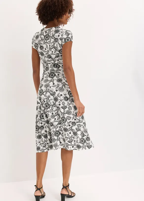 Jerseykl&auml;nning av viskosmix, bonprix