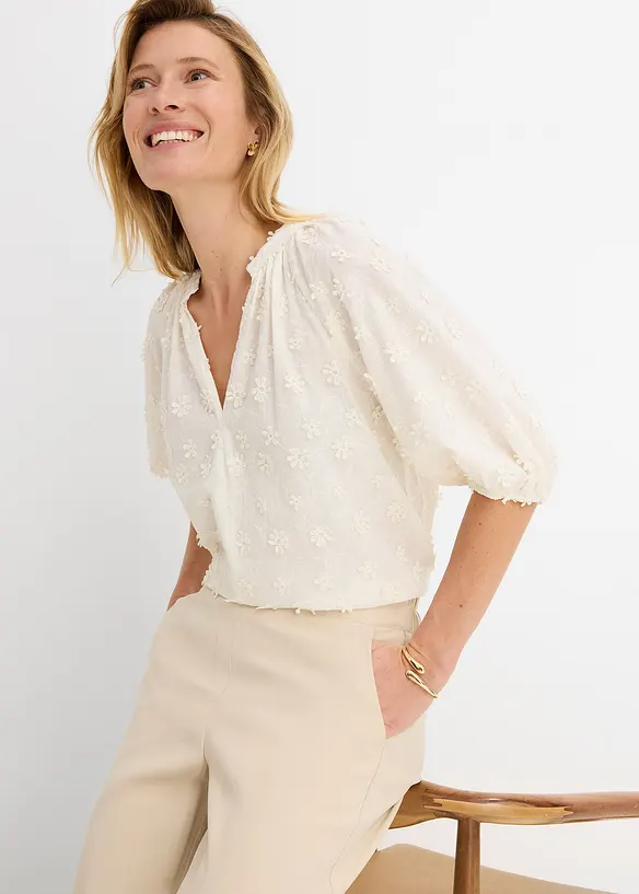 Blustunika i bomull, bonprix