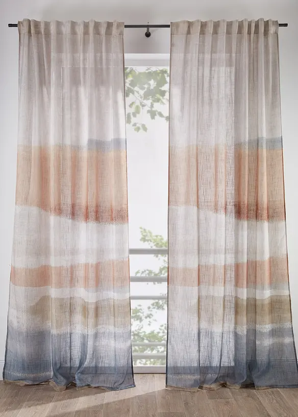 M&ouml;nstrad gardinl&auml;ngd (1-pack), bonprix