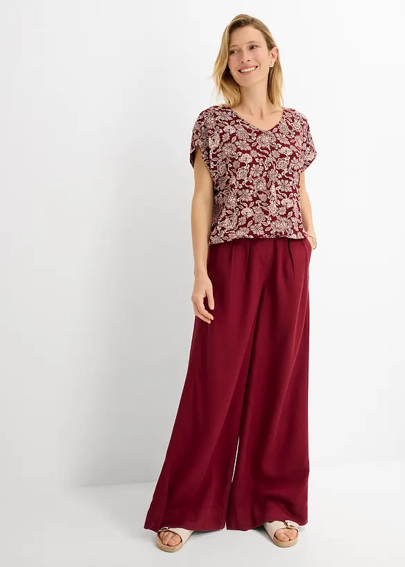 Topp i fintr&aring;dig viskosmix, bonprix