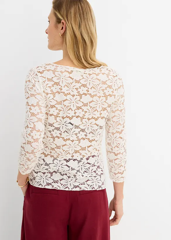 Spetstopp med insv&auml;ngd midja, bonprix