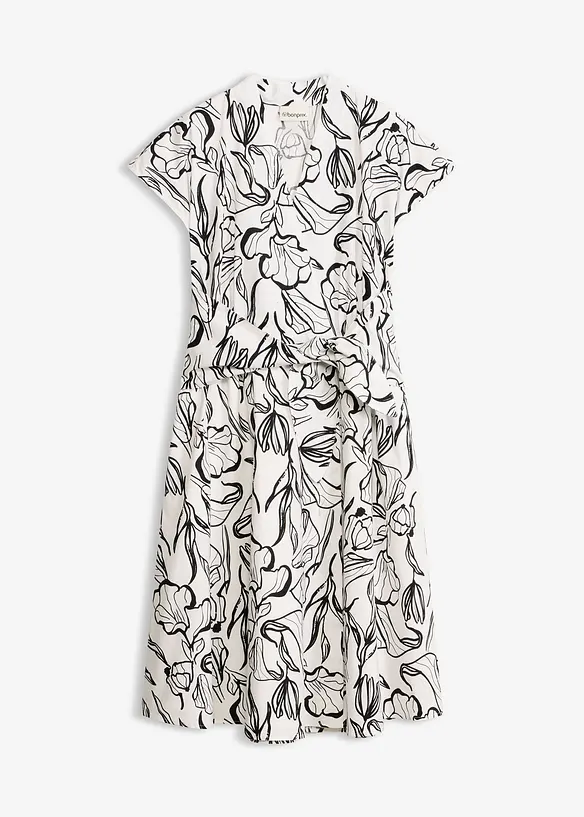 Kl&auml;nning med drapering, bonprix