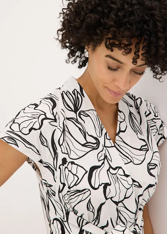 Kl&auml;nning med drapering, bonprix