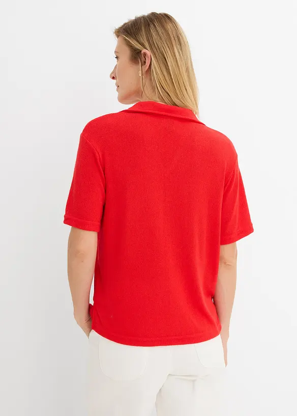 Pik&eacute;tr&ouml;ja med stickad look, bonprix