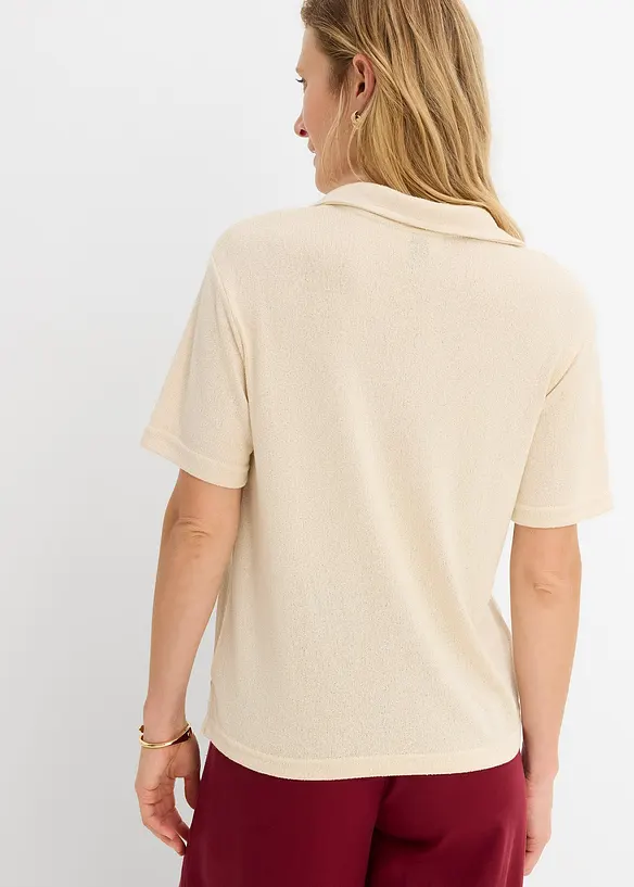 Pik&eacute;tr&ouml;ja med stickad look, bonprix