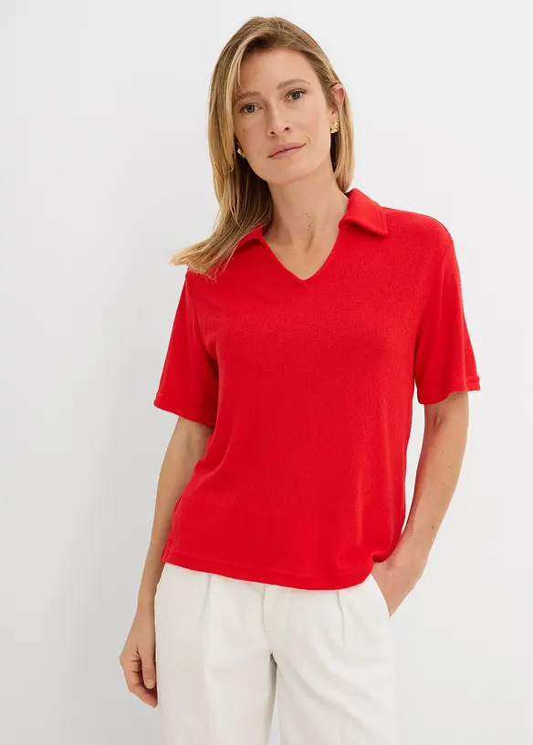 Pik&eacute;tr&ouml;ja med stickad look, bonprix