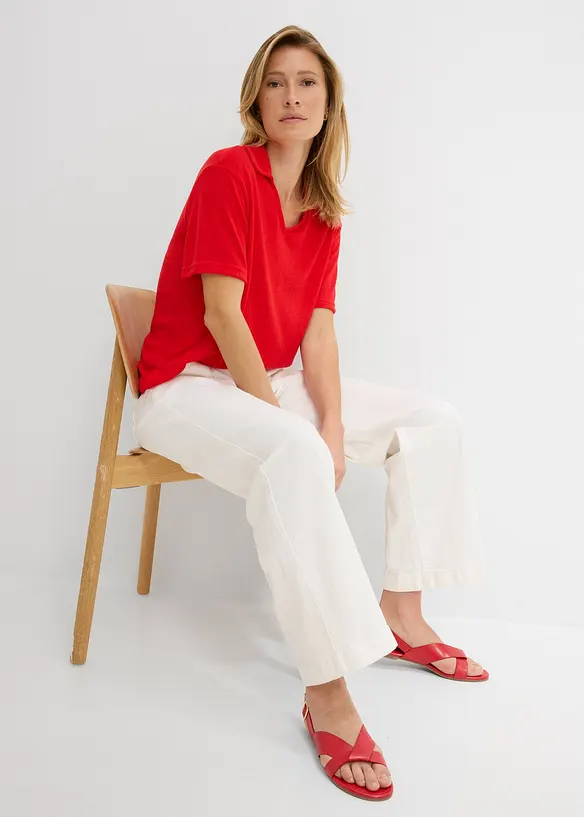 Pik&eacute;tr&ouml;ja med stickad look, bonprix