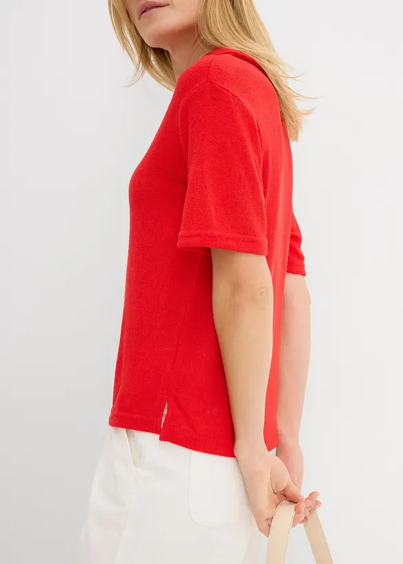 Pik&eacute;tr&ouml;ja med stickad look, bonprix