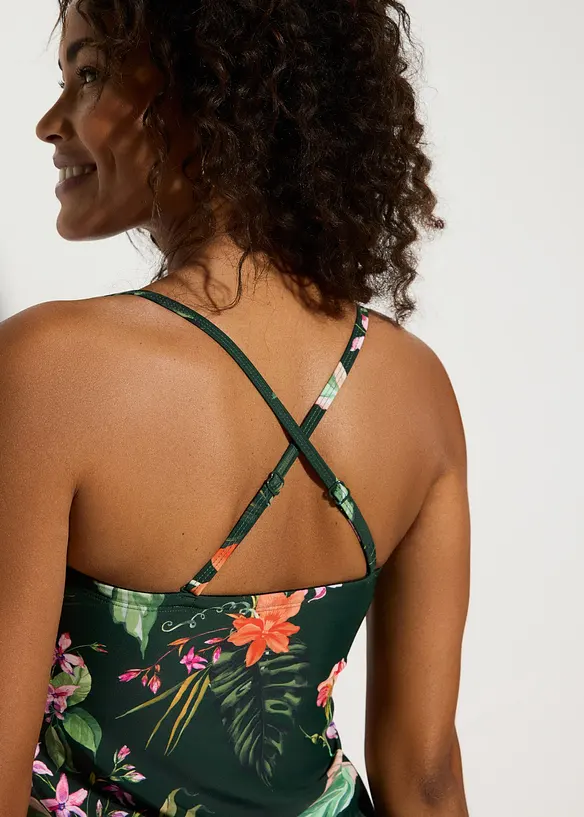 Band&aring;tankini med omlottdetalj (2 delar), bonprix