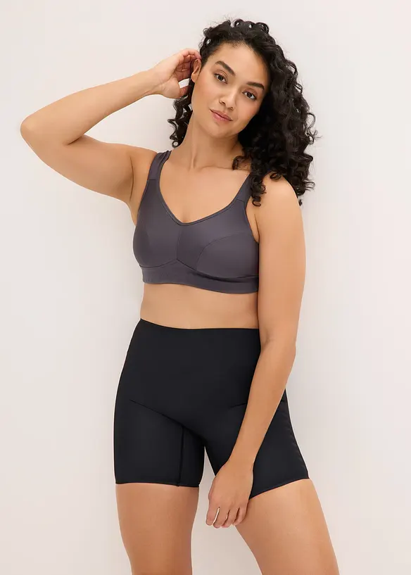 Cykelbyxa med medelh&ouml;g formande kraft, l&aring;g linning bak, bonprix