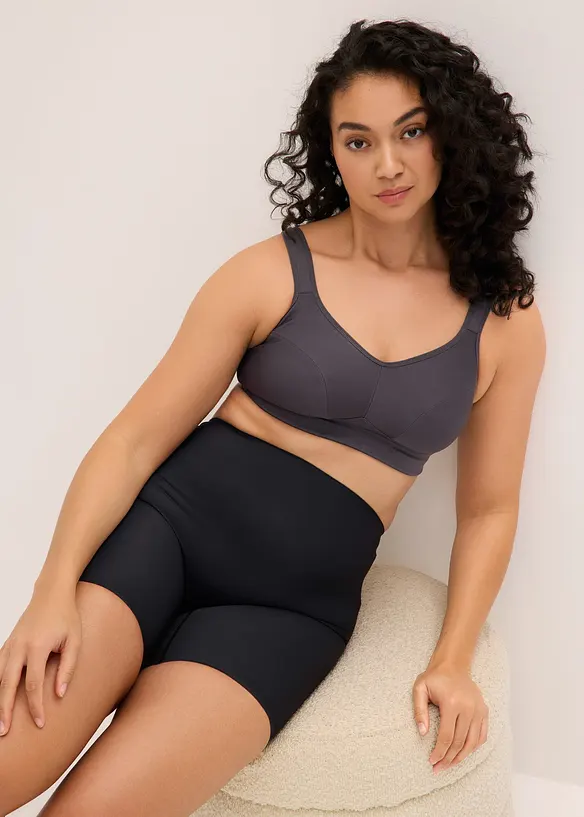 Cykelbyxa med medelh&ouml;g formande kraft, l&aring;g linning bak, bonprix