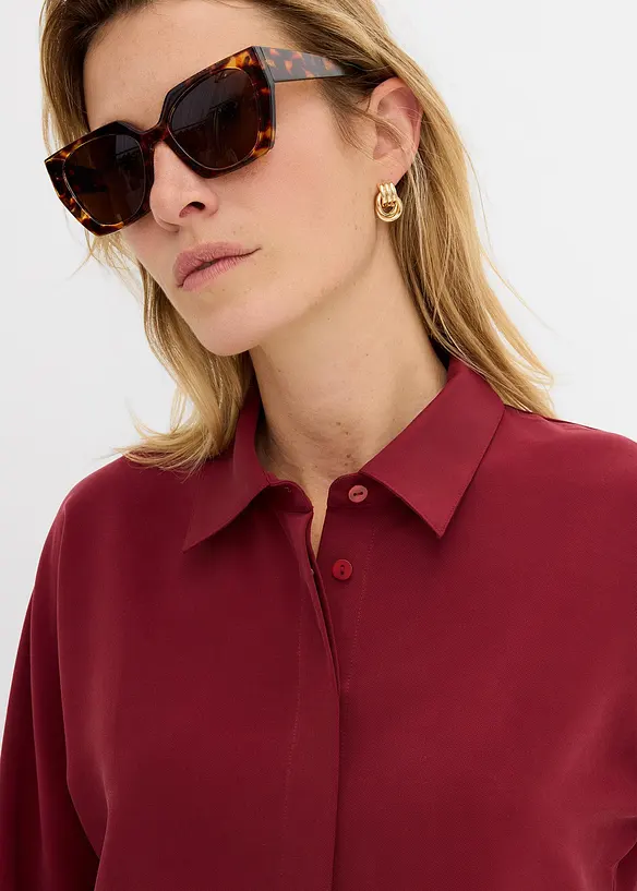 Blus av mjuk viskosmix, bonprix