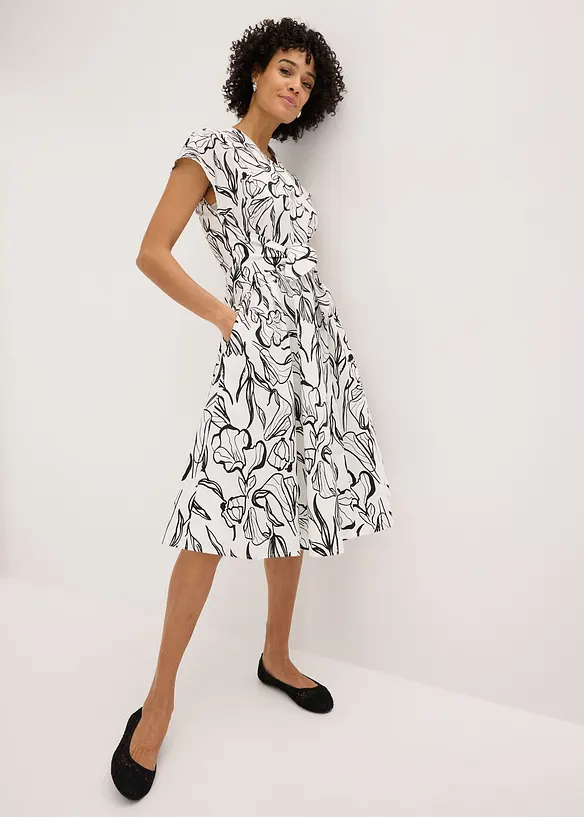 Kl&auml;nning med drapering, bonprix